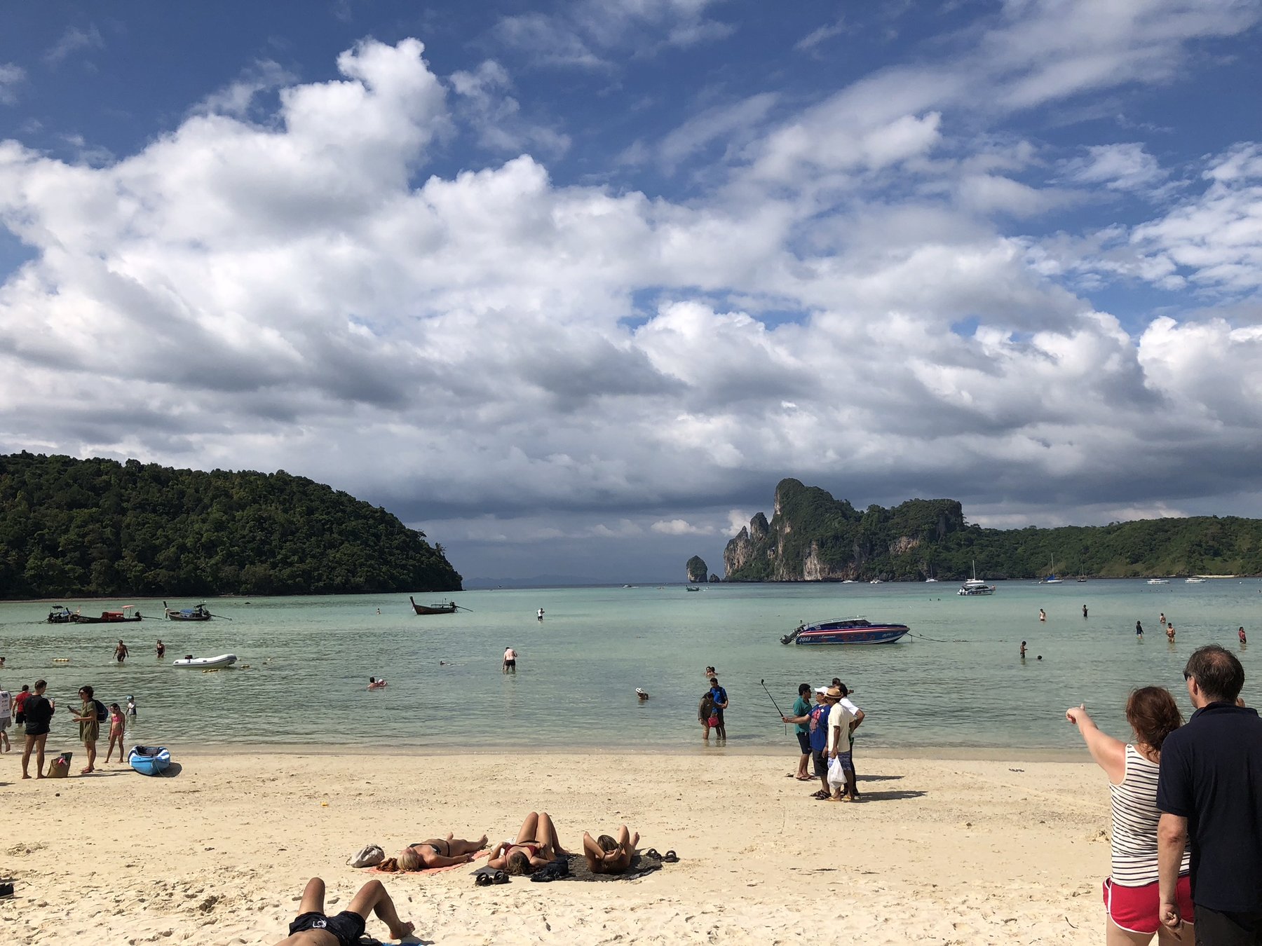 Phi Phi Islands — One of the broad sandy bays that made the island days feel endless.