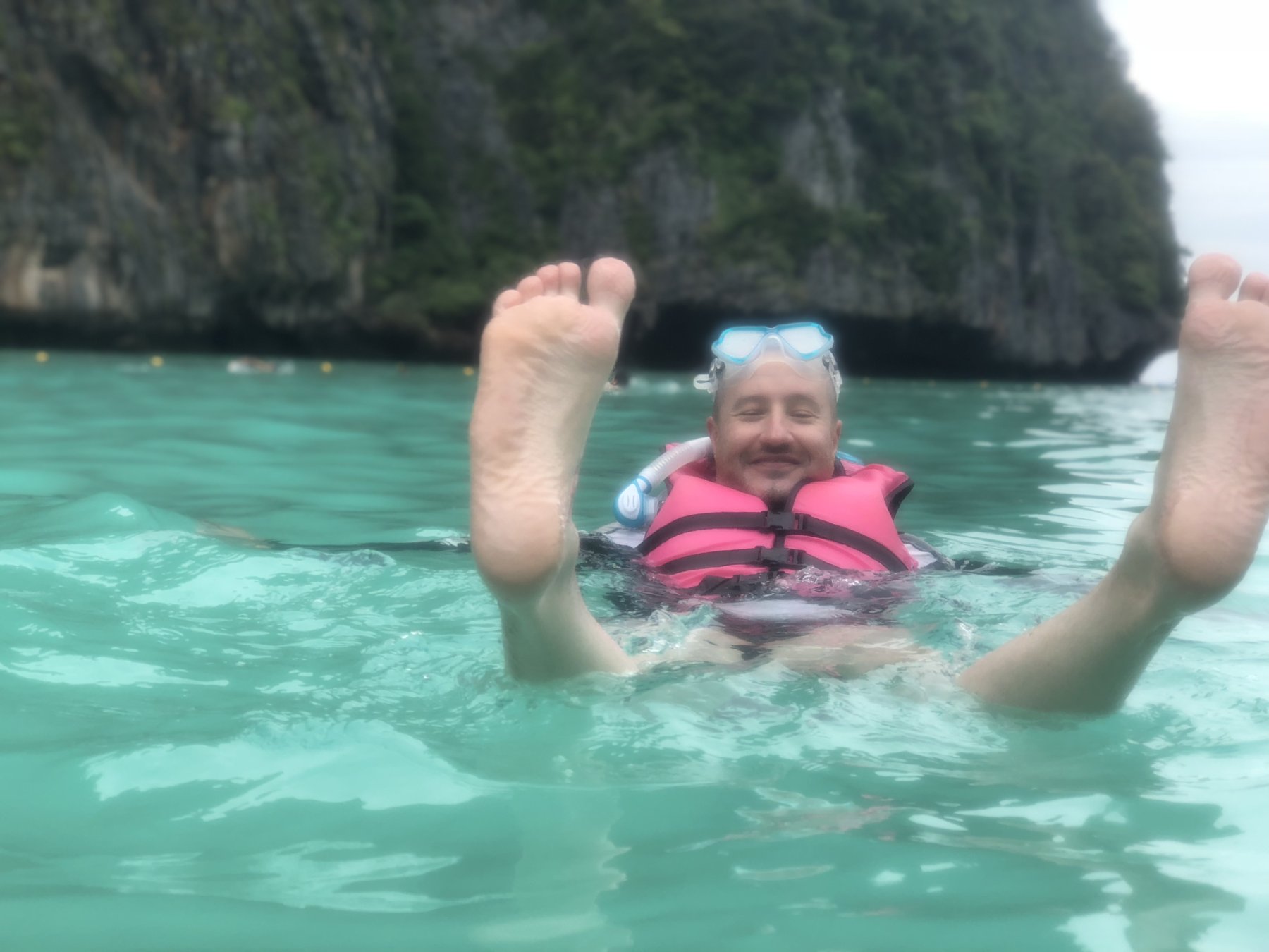 Phi Phi Islands — Floating in the warm Andaman water.